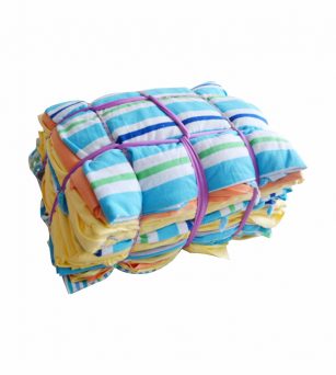 杂色不规则 新布料 针织 10kg/捆 车间工业抹布 尺寸40-100厘米擦机布