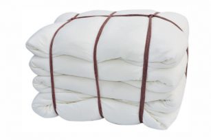 本白色车间抹布 新布料 针织 10kg/捆 适合手抓擦拭 擦机布