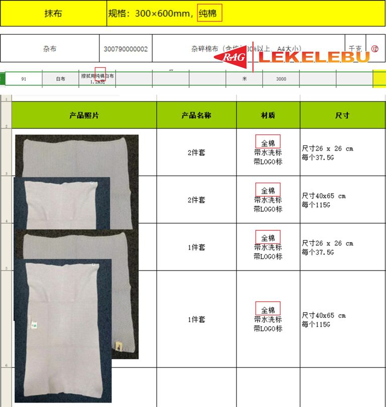 如何解读供应清洁擦机布行业中“纯棉”“全棉”这些描述？